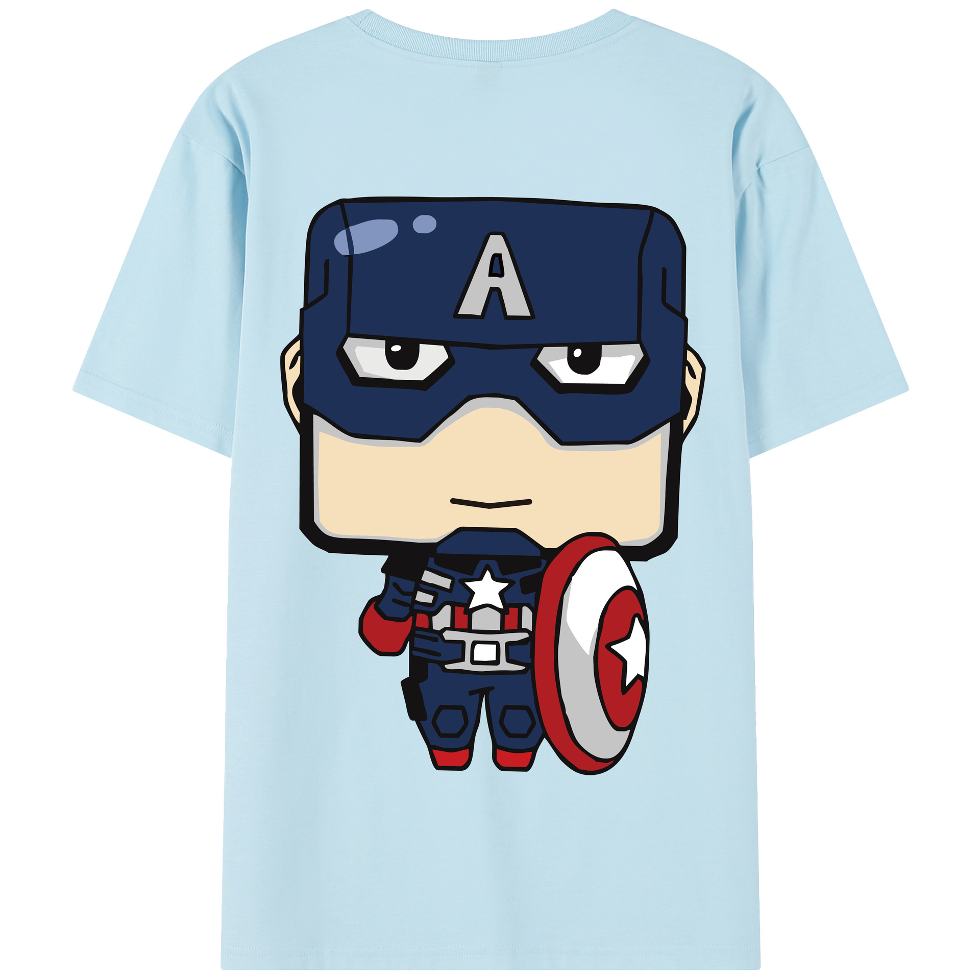 （画像用） アベンジャーズ The Avengers 綿100％半袖Tシャツ（背面プリント）